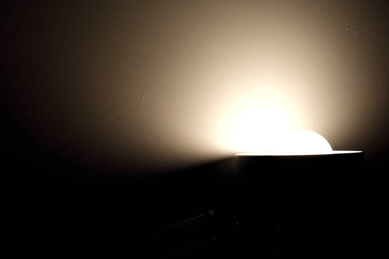 Warm indirect light falling across a pale interior surface